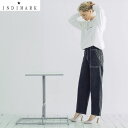 【先着10%クーポン対象】いよいよ入荷♪ショップ袋おまけ付【INDIMARK】 ベイカー フレア デニム ブラック WJ109※初回サイズ交換OK【送料無料】正規品