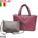 11/1~【ワンダフルDAY】全品MAX+16倍×先着クーポン対象♪ラスト一点!★限定値下げ♪【SALE★セール】【30%OFF】ショップ袋おまけ付 新作【REPLAY リプレイ】英字ロゴ総柄リバーシブルバッグイントートバック【送料無料】正規品 返品不可