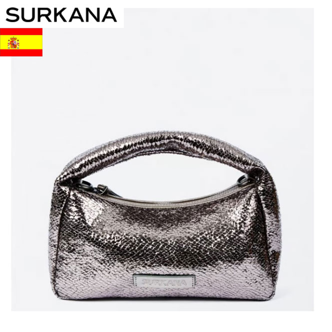 11/18(火)【FASHION SPクーポン対象】全品ポイントUP↑FW新作【Surkana スルカナ】メタリック 2WAYハンドバッグ 【送料無料】正規品