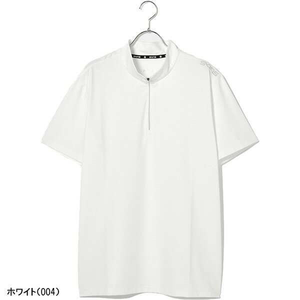 スキンズ 半袖 ハーフジップシャツ GOLF ジップアッププルオーバー メンズ 187-21341 SKINS ゴルフ 吸水速乾 UVカット 抗菌防臭 接触冷感 春夏ウェア おしゃれ ブランド