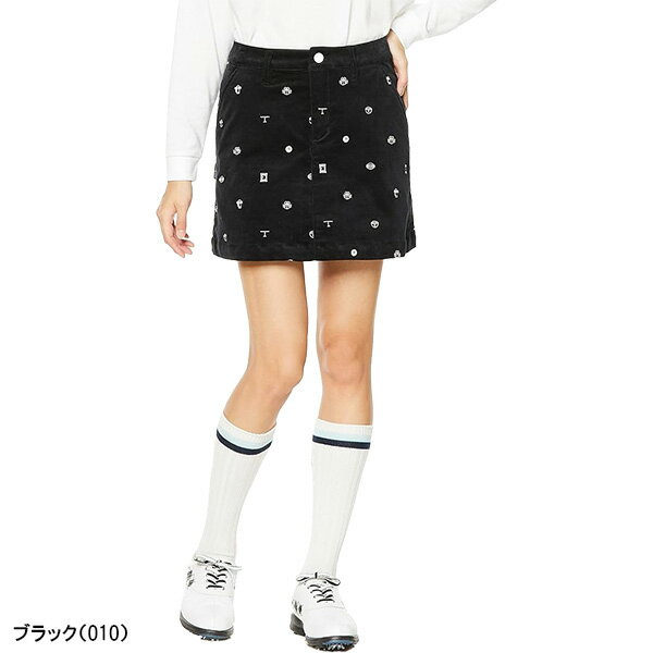 レディース ジャックバニー スカート コーデュロイ ドラえもんシリーズ 263-2234050 2022年秋冬モデル 秋冬ウェア ゴルフウェア Jack Bunny!! ジャックバニー!! 女性用 ドラえもんコラボ インナーパンツ一体型 おしゃれ ブランド