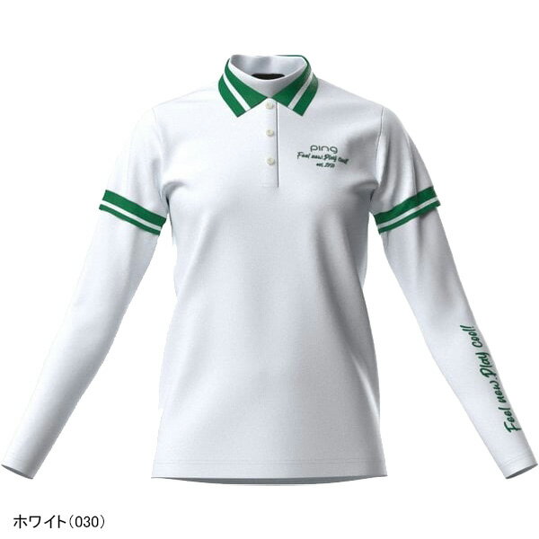 レディース ピン アパレル レイヤードツインセット 半袖ポロシャツ 長袖ハイネックシャツ 622-5160202 トップス 2025年春夏モデル PING APPAREL 春夏ウェア 長袖インナーシャツ 重ね着 女性用 おしゃれ ブランド