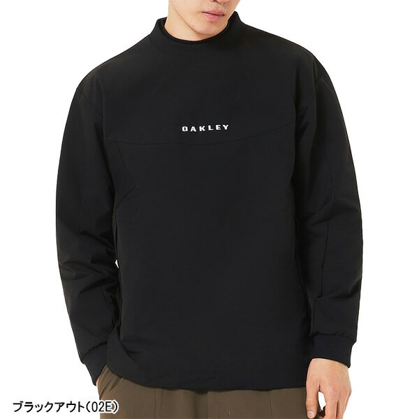 オークリー 長袖 プルオーバー ウィンドジャケット アンデュレイト クルージャケット メンズ FOA408139 アウター ゴルフウェア 2025年秋冬モデル Oakley Undulate Crew Jacket 秋冬ウェア ブルゾン おしゃれ ブランド