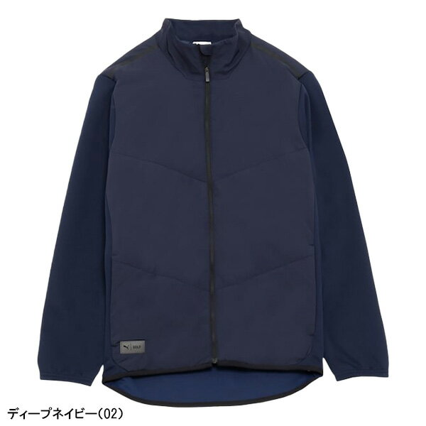 プーマ ゴルフ 長袖 フルジップジャケット PB ハイブリッド パデッド ジャケット メンズ 635782 アウター ブルゾン ゴルフウェア 2025年秋冬モデル PUMA GOLF 秋冬ウェア おしゃれ ブランド