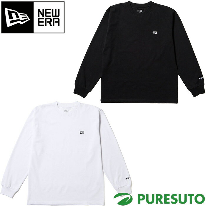 乐天商城 - ニューエラ NEW ERA 長袖 ティーシャツ コットン Box Logo ボックスロゴ レギュラーフィット ユニセックス 14682716／14682717 トップス NEWERA メンズ レディース トレーニング スポーツ タウンユース カジュアル おしゃれ ブランド