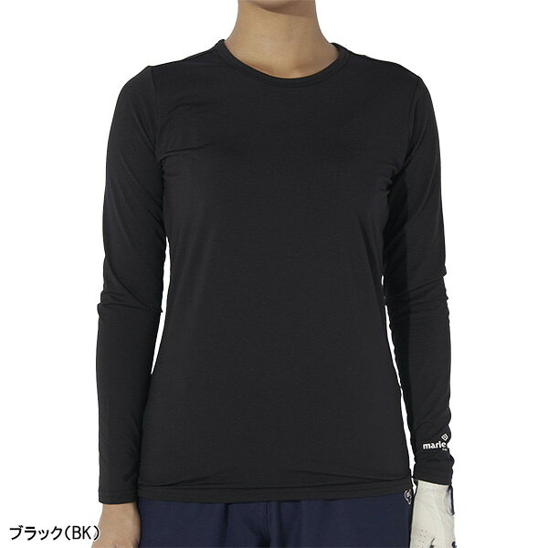 レディース マリ・クレール 長袖 インナーシャツ 蓄熱裏起毛 734-982 ゴルフウェア トップス アンダーウェア アンダーシャツ インナーウェア 光吸収発熱 2024年秋冬モデル marie claire マリクレール 秋冬ウェア 734982 女性用 おしゃれ