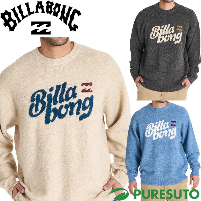 乐天商城 - ビラボン BILLABONG 長袖 クルーネックセーター ニット メンズ BF012601 トップス 2025年秋冬モデル 秋冬ウェア CREW NECK おしゃれ ブランド