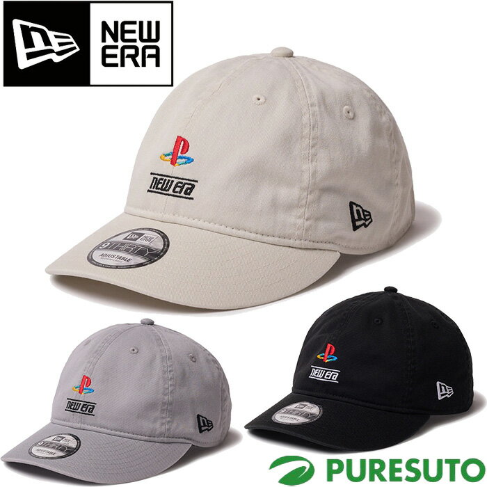 乐天商城 - ニューエラ NEW ERA キャップ 9THIRTY PlayStation プレイステーション ファミリーマーク ニューエラロゴ ユニセックス 14693415／14693416／14693417 帽子 NEWERA タウンユース カジュアル メンズ レディース ヘッドウェア カーブドバイザー クロスストラップ