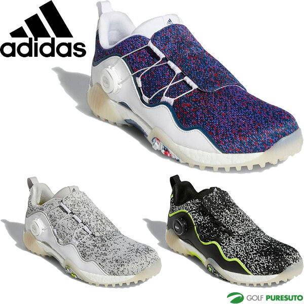 アディダスゴルフ ゴルフシューズ コードカオス ボア21 プライムブルー スパイクレス メンズ KZI13 FW5616／FW5617／FW5618 2E相当