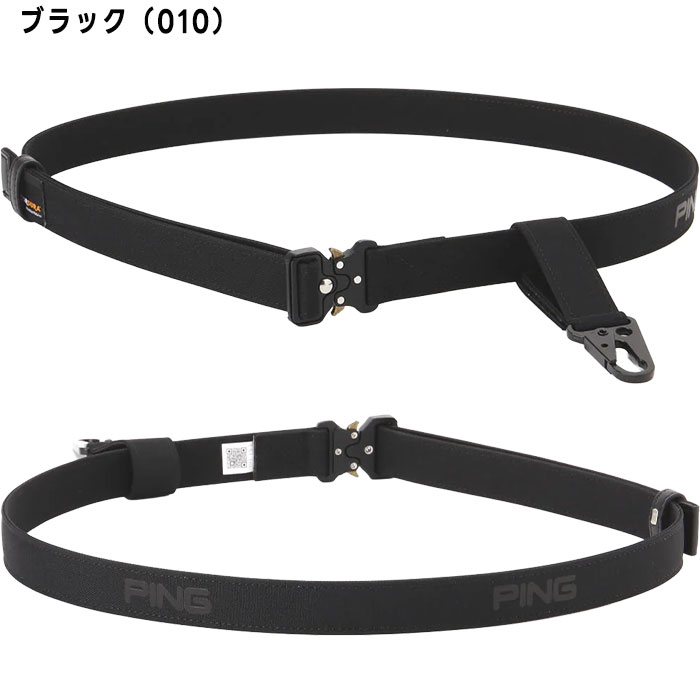 ピン ゴルフ カラビナ付きコーデュラ テープベルト 621-5282802 ゴルフウェア ベルト 2025年秋冬モデル PING GOLF おしゃれ ブランド