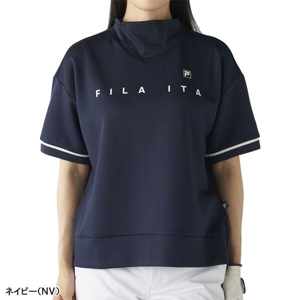 レディース フィラ ゴルフ 半袖 プルオーバー 795-600 ゴルフウェア 2025年秋冬モデル FILA GOLF 秋冬ウェア 795600 女性用 レイヤード トレーナー おしゃれ ブランド