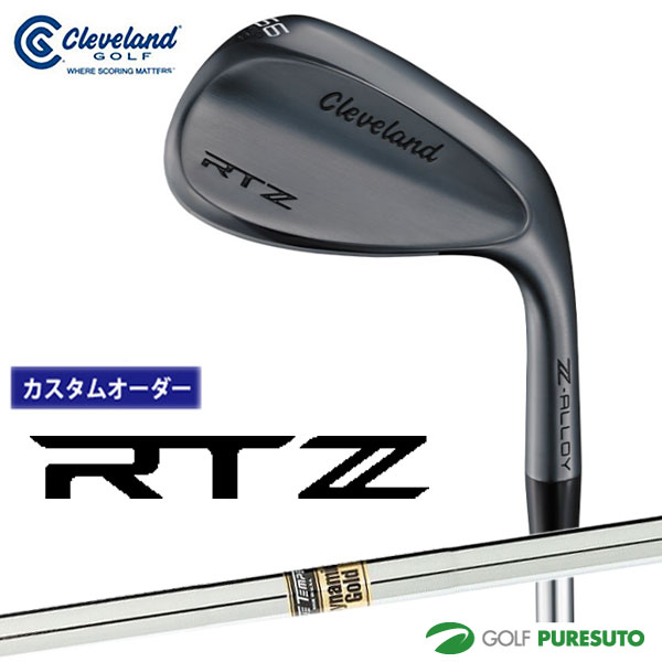 DUNLOP - カスタムオーダー クリーブランド RTZ ブラックサテン ウェッジ Dynamic Gold スチールシャフト 2025年モデル 日本仕様 日本正規品 cleveland アールティーゼット 【■DC■】