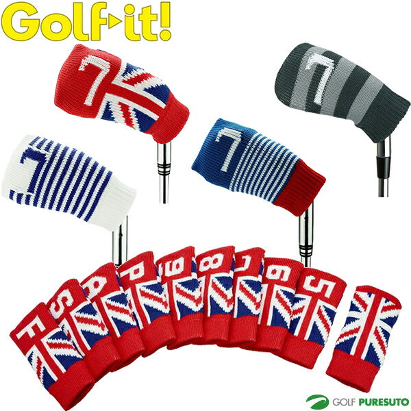 アイアンカバー 10個セット 5〜9、P、A、S、F、無地 H-66 ヘッドカバー 1本ずつ ゴルフイット Golfit ..