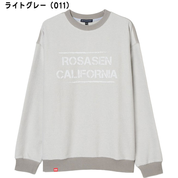 ロサーセン ゴルフ 長袖 ウラケ裏使い ウォッシュド プルオーバー 044-34811 ゴルフウェア トップス 2025年秋冬モデル Rosasen GOLF おしゃれ ブランド
