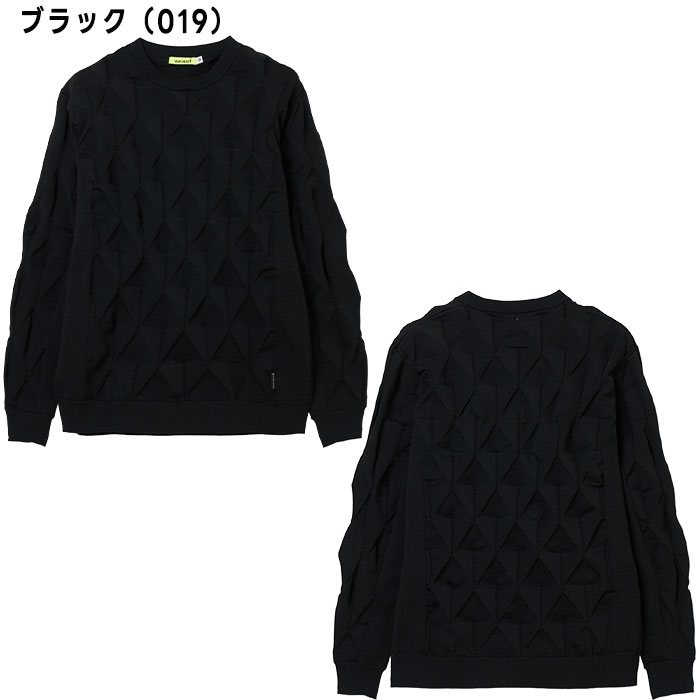 ビバハート ゴルフ 3Dアーガイル柄 ニット プルオーバー 011-14910 ゴルフウェア トップス 2025年秋冬モデル VIVA HEART GOLF おしゃれ ブランド