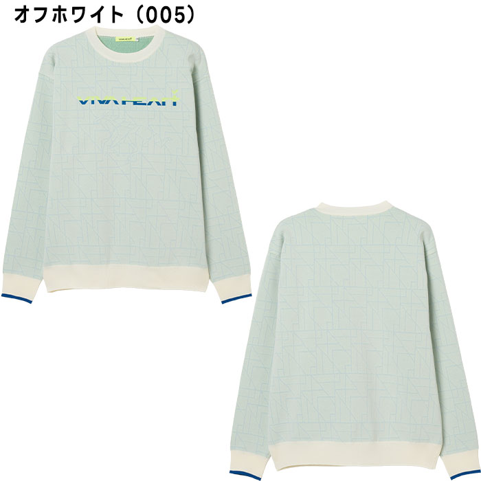 ビバハート ゴルフ 3Dアーガイル柄 ニット プルオーバー 011-14911 ゴルフウェア トップス 2025年秋冬モデル VIVA HEART GOLF おしゃれ ブランド