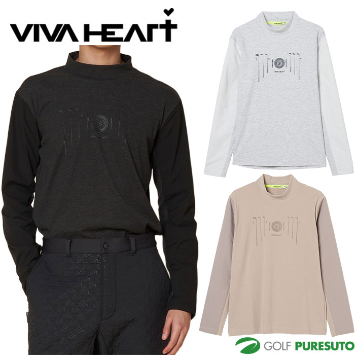 楽天市場】ビバハート メンズ モックネック（サイズ（S/M/L）LL