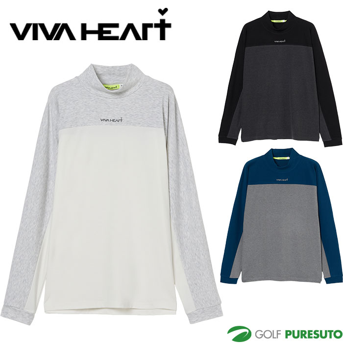 ビバハート ゴルフ 起毛ストレッチ 着物スリーブ 長袖 カットソー 011-24011 ゴルフウェア トップス 20..
