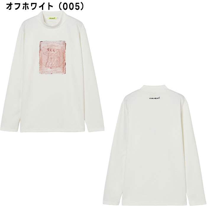 ビバハート ゴルフ VIVAHE ART 絵画プリント 長袖 プルオーバー 011-24911 ゴルフウェア トップス 2025年秋冬モデル VIVA HEART GOLF おしゃれ ブランド