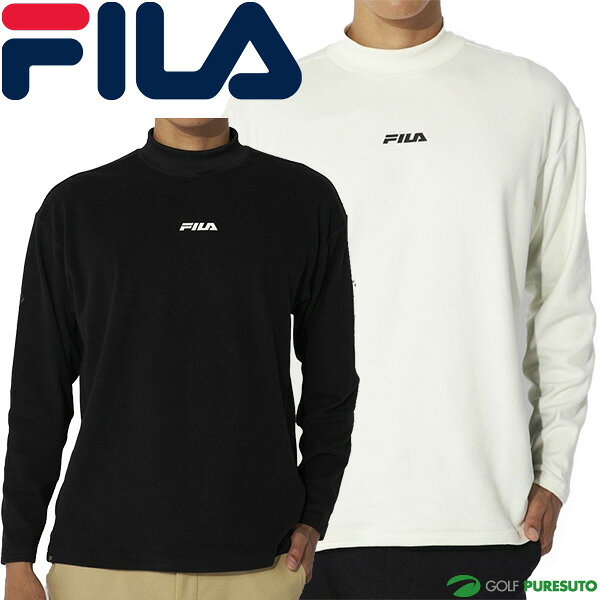 Shirts - フィラ ゴルフ 長袖 モックネックシャツ メンズ 784-562 トップス ゴルフウェア 秋冬モデル FILA GOLF 秋冬ウェア 784562 おしゃれ ブランド