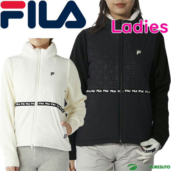 レディースフィラゴルフ長袖フルジッ...