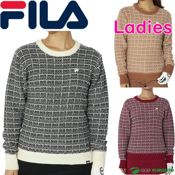 レディースフィラゴルフ長袖ツイード...