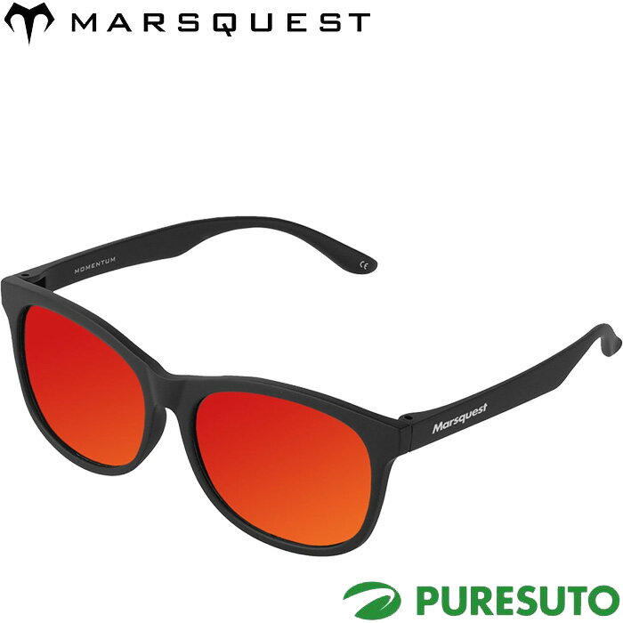 乐天商城 - マーズクエスト MARSQUEST サングラス モメンタム Momentum M04 ブラック×レッド ミラーレンズ 2025年モデル 偏光レンズ スポーツ アウトドア ゴルフ タウンユース メンズ レディース ユニセックス おしゃれ ブランド