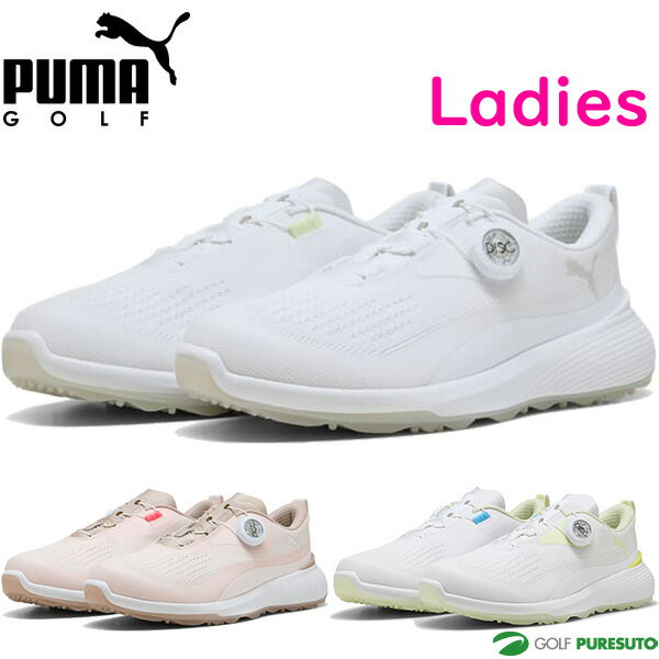 PUMA - レディース プーマ ゴルフ ゴルフシューズ ウィメンズ ゴルフ グルーヴスポーツ ディスク スパイクレスシューズ 313221 2026年春夏モデル PUMA GOLF Gruve Sport DISC WMNS 靴 ダイヤルタイプ 女性用 おしゃれ ブランド