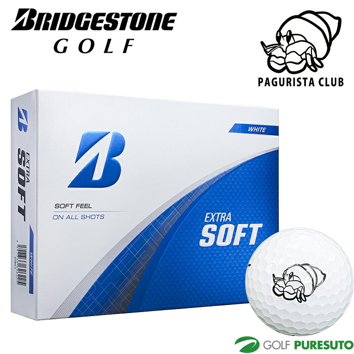 ブリヂストン ゴルフ ゴルフボール EXTRA SOFT 1ダース 12球入 PAGURISTA CLUB LOGO 2025年モデル BRIDGESTONE GOLF エクストラソフト メンズ