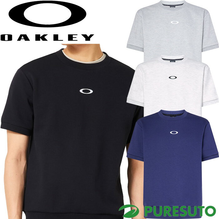 乐天商城 - オークリー Oakley 半袖 クルーネックシャツ ファウンデーショナル フリース クルー 2.0 メンズ FOA409001 トップス トレーニングウェア タウンユース 普段使い スポーツウェア 2026年春夏モデル Foundational Fleece S S Crew 2.0 春夏ウェア おしゃれ ブランド
