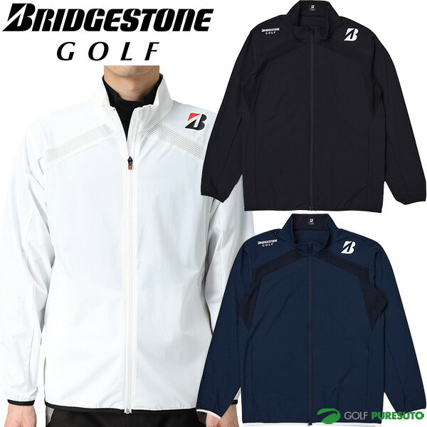 BRIDGESTONE - ブリヂストン ゴルフ 長袖 フルジップブルゾン 前開きブルゾン メンズ B-01 IGM01D アウター ゴルフウェア 2026年春夏モデル 春夏ウェア BRIDGESTONE GOLF ブリヂストンゴルフ 撥水 おしゃれ ブランド