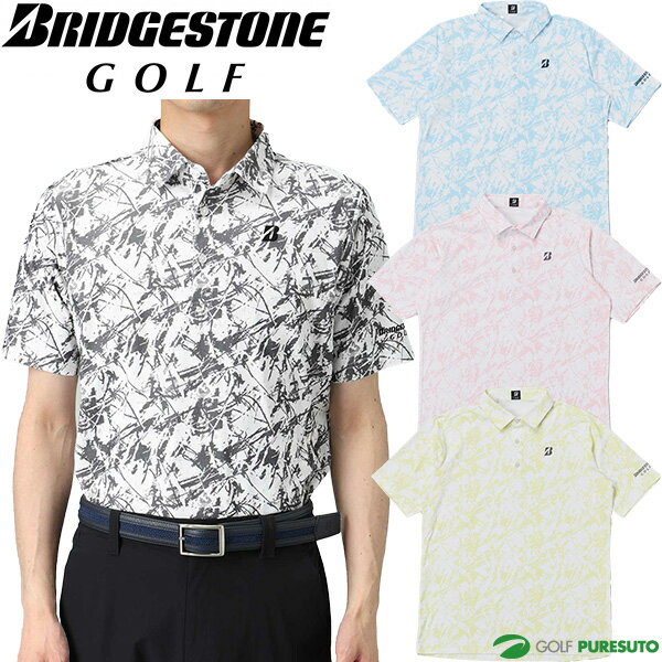 BRIDGESTONE - ブリヂストン ゴルフ 半袖 ポロシャツ B-02 メンズ IGM11A トップス ゴルフウェア 2026年春夏モデル 春夏ウェア BRIDGESTONE GOLF ブリヂストンゴルフ おしゃれ ブランド