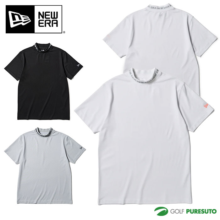 乐天商城 - ニューエラゴルフ 半袖 ミッドネック Tシャツ 鹿の子 ブラック 14859931 14859932 14859933 トップス 2026年春夏モデル レギュラーフィット NEW ERA GOLF 春夏ウェア メンズ レディース おしゃれ ブランド