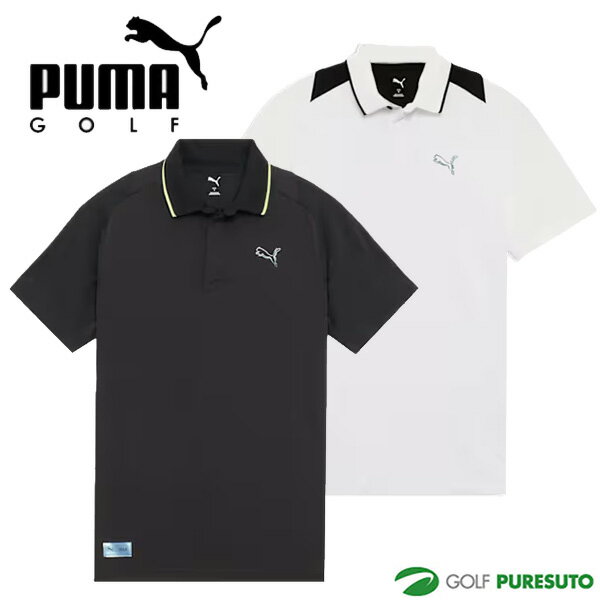 PUMA - プーマ ゴルフ ゴルフ シャドウキャット テック ジク 半袖 ポロシャツ メンズ 637937 トップス ゴルフウェア 春夏モデル 2026年モデル PUMA GOLF おしゃれ ブランド