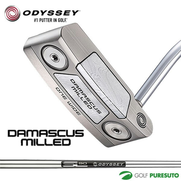 オデッセイ DAMASCUS MILLED ONE WIDE パター STROKE LAB 90 STEEL FOR DMC MLD スチールシャフト 2026年モデル ODYSSEY GOLF ダマスカス ミルド ワンワイド PUTTER ゴルフクラブ Callway キャロウェイ 右利き メンズ