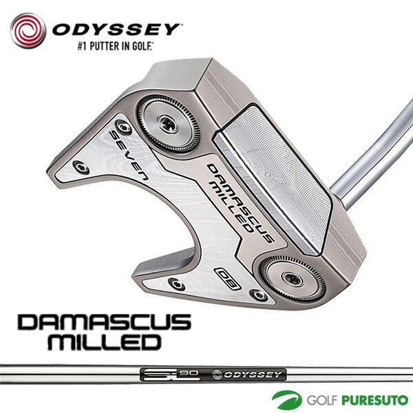 オデッセイ DAMASCUS MILLED SEVEN DB パター STROKE LAB 90 STEEL FOR DMC MLD スチールシャフト 2026年モデル ODYSSEY GOLF ダマスカス ミルド セブン ディービー PUTTER ゴルフクラブ Callaway キャロウェイ 右利き メンズ