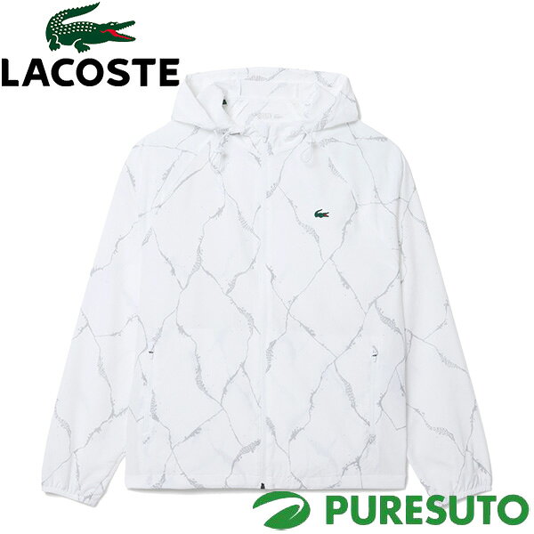 ラコステ LACOSTE 長袖 リフレクティブワニ柄リップストップテニスジャケット メンズ BH6779-99 2026年秋冬モデル LACOSTE アウター ブルゾン テニス テニスジャケット おしゃれ ブランド