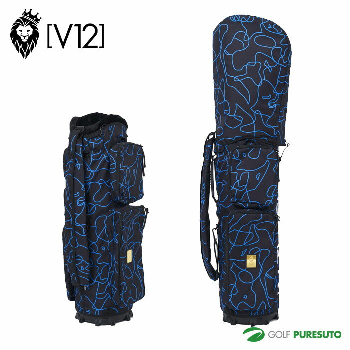 V12 ゴルフ 9.5型 キャディバッグ O／L CAMO 9.5 ラップテック Wraptec カモ V122210-CV03M おしゃれ かっこいい golf bag カバン ブランド