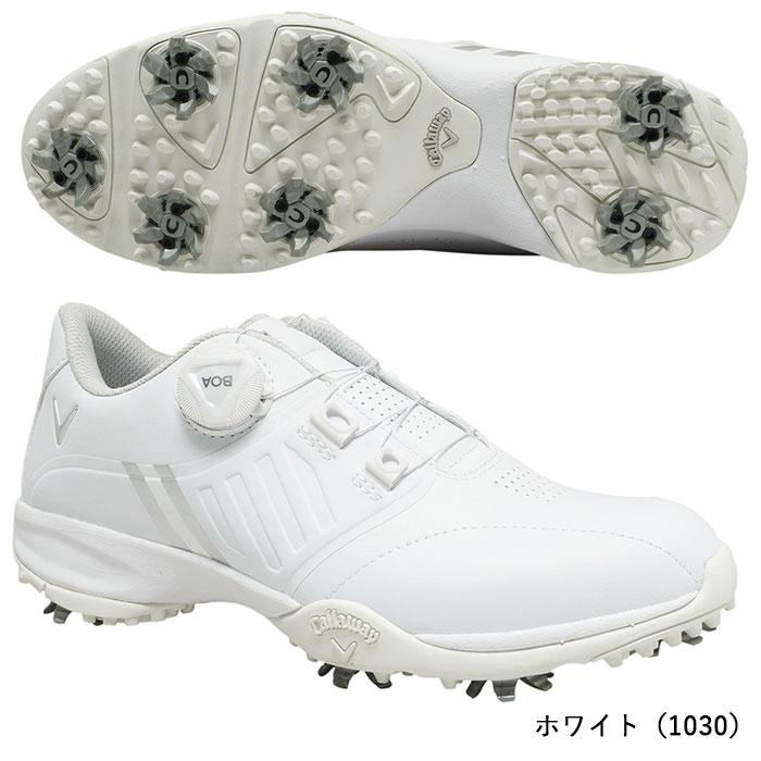 レディース キャロウェイ ゴルフシューズ エアロスポーツ ボア スパイクシューズ C22996210 3E相当 おしゃれ golf ダイヤル式