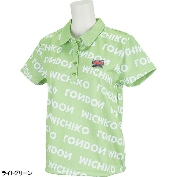 レディース ミチコロンドン 半袖 ポロシャツ MLG2S-03 総柄 ゴルフウェア おしゃれ golf ブランド