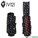 V12 ゴルフ 9.5型 キャディバッグ TVGS 9.5 柄 着せ替え可能 ラップテック Wraptec ロゴデザイン V122220CV01M おしゃれ かっこいい golf bag カバン ブランド