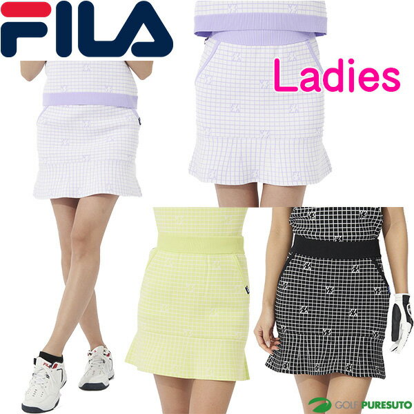 レディース フィラ ゴルフ チェックニットスカート 753-343 ゴルフウェア おしゃれ golf ブランド