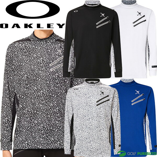 オークリー 長袖 スカル プライアブル モックネックシャツ メンズ FOA405736 ゴルフウェア 2023年秋冬モデル 秋冬ウェア OAKLEY Skull Pliable LS Mock Shirt おしゃれ ブランド