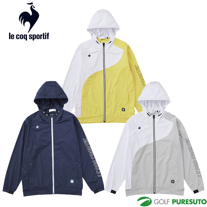 ルコックスポルティフ ゴルフ ストレッチフォーサー フード付き カットソー QGMWJL52 ブルゾン メンズ ゴルフウェア 2023年秋冬モデル おしゃれ ブランド