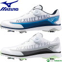 ミズノ ゴルフ ゴルフシューズ ネクスライトゼロIG ボア メンズ 51GM2380 防水 2023年秋冬モデル Mizuno Golf NEXLITE ZER...