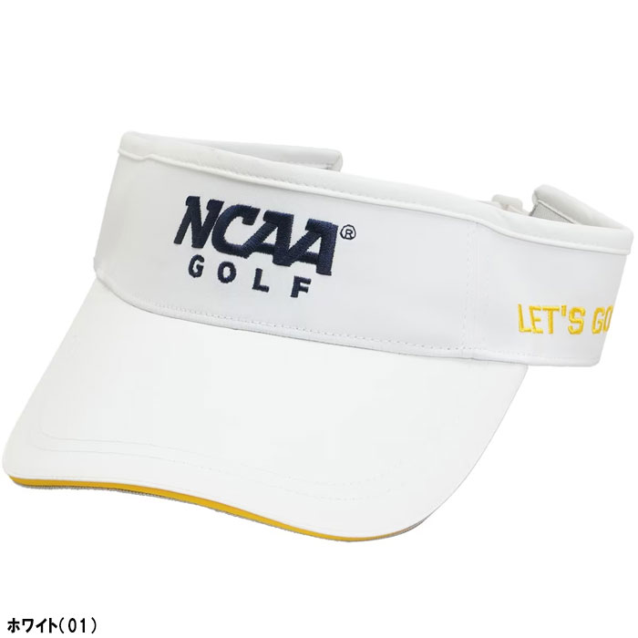 NCAA GOLF サンバイザー メンズ NG9001 キャップ バイザー ゴルフウェア 2023年秋冬モデル おしゃれ ブランド