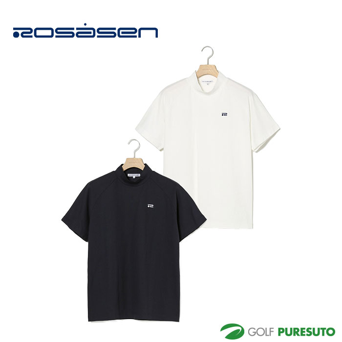 ロサーセン A-Line モックネック ロゴ Tシャツ 047-29941 トップス ゴルフウェア 2023年秋冬モデル Rosasen ブランド