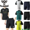 ヒュンメル hummel プラクティス 半袖Tシャツ+ハーフパンツ ウーブンショーツ 上下セット セットアップ メンズ HAP1193／HAW2152P スポーツ トレーニング フィットネス サッカー フットサル 練習用 部活 おしゃれ ブランド