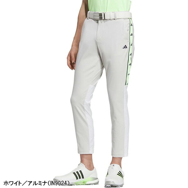 アディダス ゴルフ アンクルパンツ ファブリックミックスストレッチ アンクル丈 メンズ IKK88 IN9024／IN9025 ボトムス ゴルフウェア 2024年春夏モデル adidas golf 春夏ウェア ブランド 2