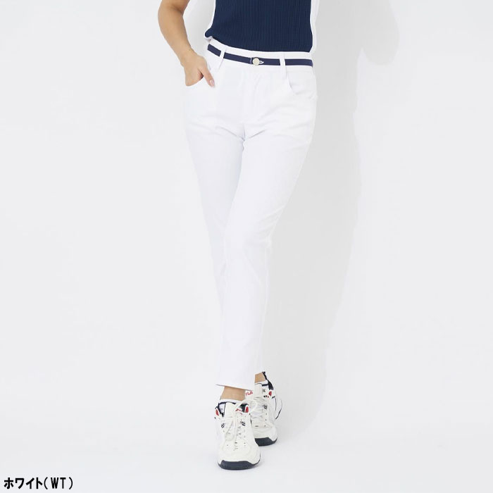 【レディース】 フィラ ゴルフ 撥水加工 吸汗速乾 ストレッチ 9分丈パンツ 754-300 ボトムス ゴルフウェア 2024年春夏モデル FILA おしゃれ